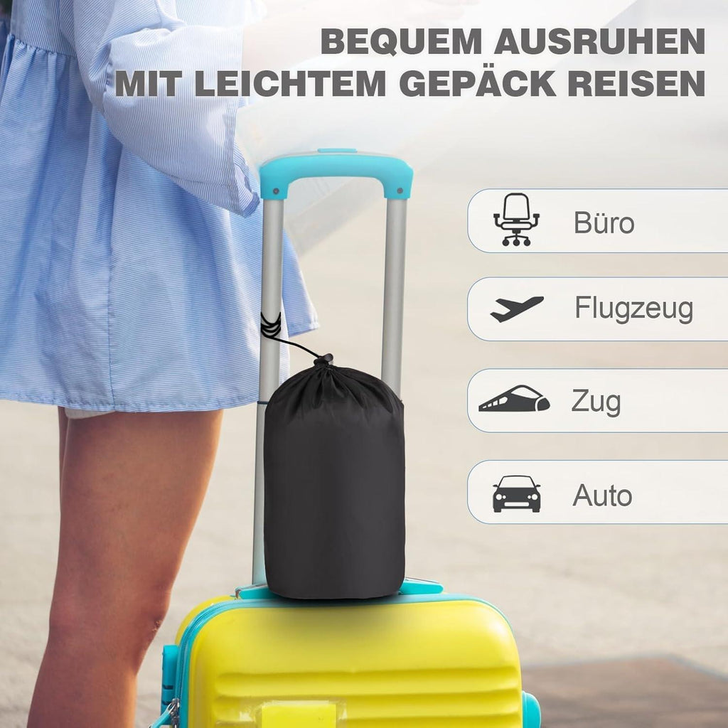 Radikor Aeroplane Neck Pillow, Travel Pillow, Memory Foam, U-Shaped Travel Neck Pillow, Adult Ergonomic Aeroplane Pillow with Storage Bag for Aeroplane, Car, Home, Office, Train