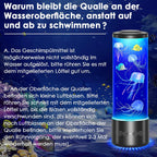 Radikor Jellyfish Lamp with 17 Colours and Remote Control, Jellyfish Lamp with 4 Light Modes, LED Jellyfish Aquarium Lamp for Children Adults, Jellyfish Lava Lamp, Mood Light for Relaxation, Home